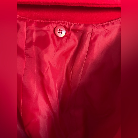 American Rag Red Pea Coat Size Large - Picture 5 of 10